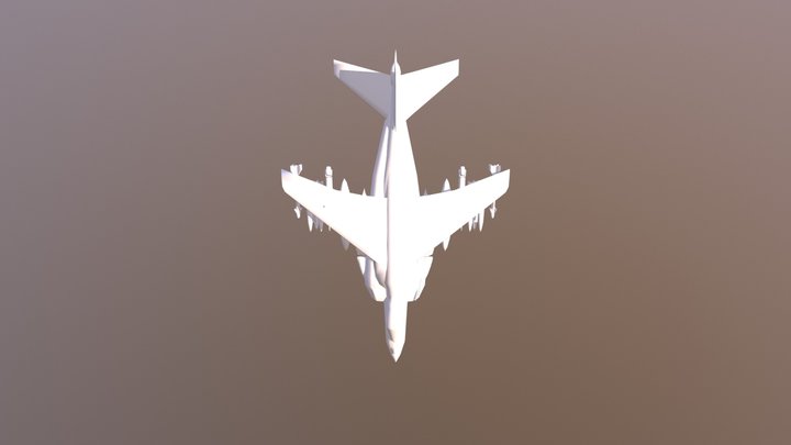 Airplane 0030 Off 3D Model