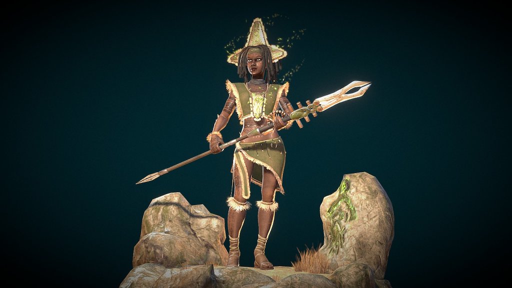 Warrior - 3D Model By Vladislav Laryushin (@Zorg741) [a9cea26] - Sketchfab