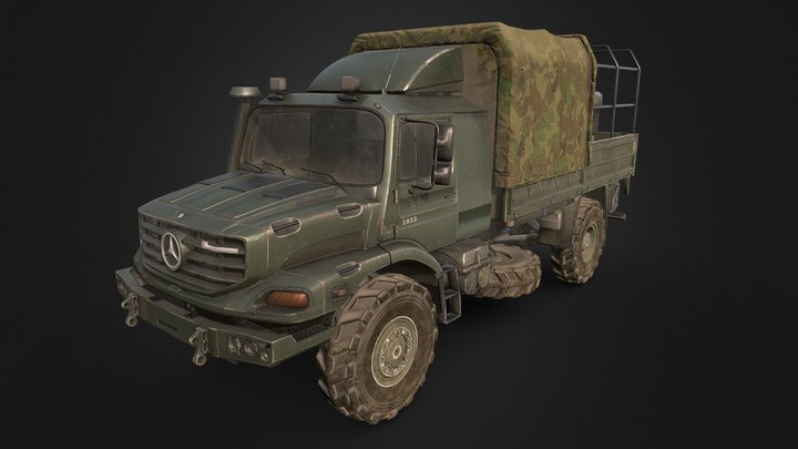 Army Mercedes 3D Model