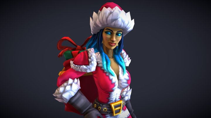 Xmas Female Outfit [World of Epic Hunters] 3D Model
