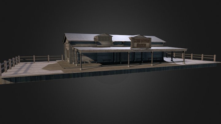 Train Staion 3D Model