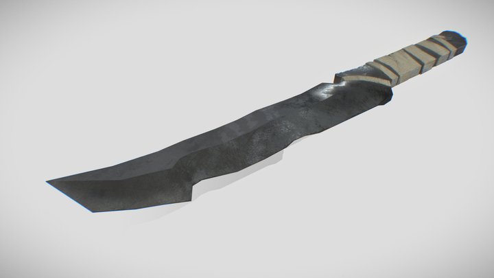 Rough and worn sword 3D Model