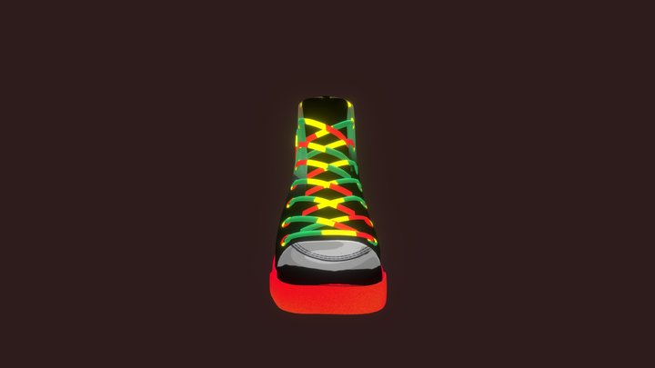 Shoe UVW 3D Model