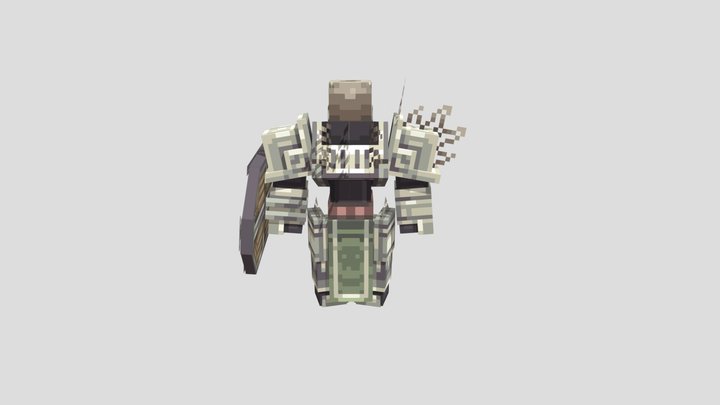 Skeleton shieldbearer 3D Model