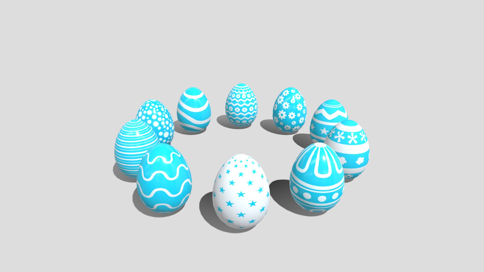 Easter eggs Blue Collection