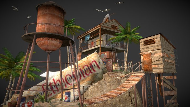 DAE Diorama - Rustborn 3D Model