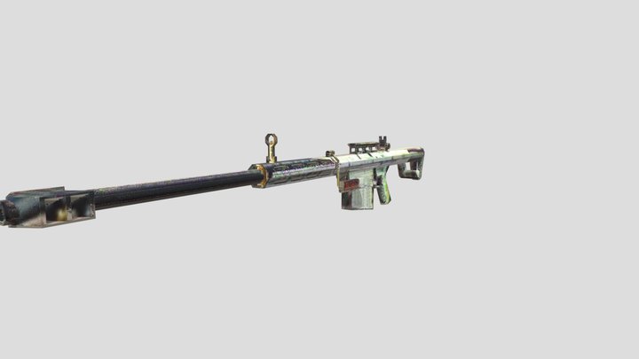 Sniper Rifle 3D Model