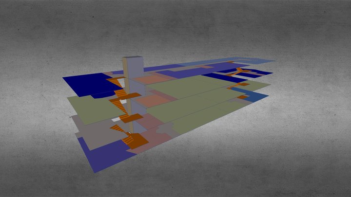 Regional Centre Floor Plan 3D Model