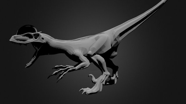 Raptor Roar 3D Model