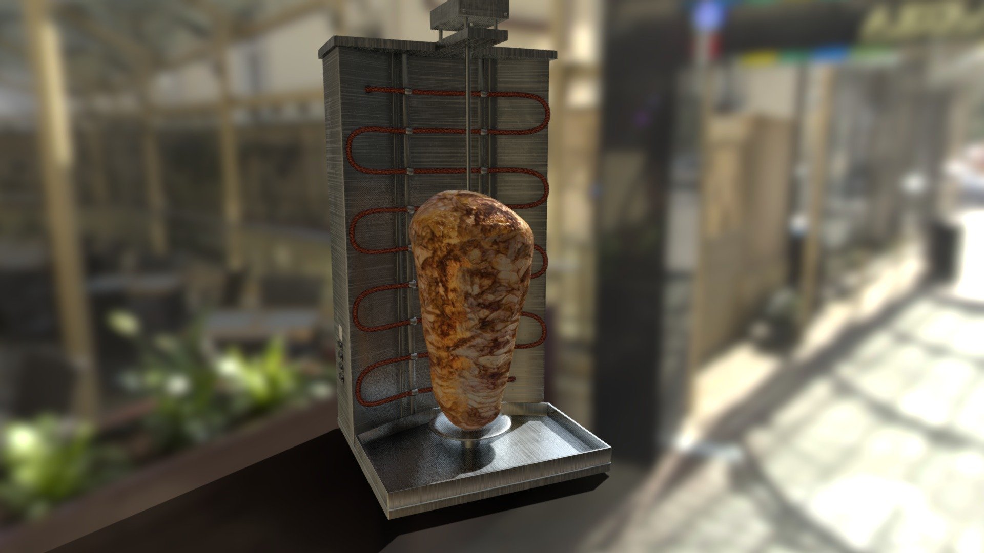 Kebab grill 3D model by mrTorch [a9d6890] Sketchfab