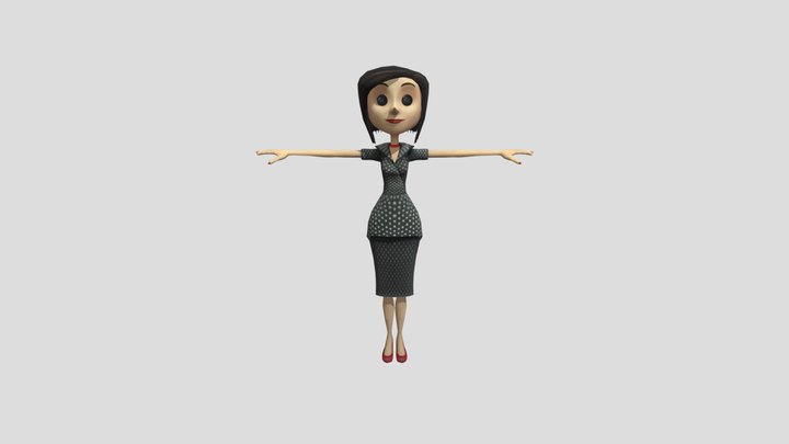 Other Mother Form 2 Coraline Wii 3D Model