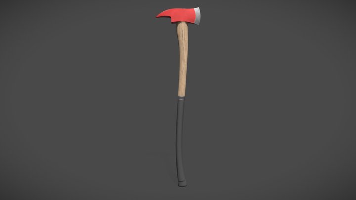 Fireman's Axe 3D Model