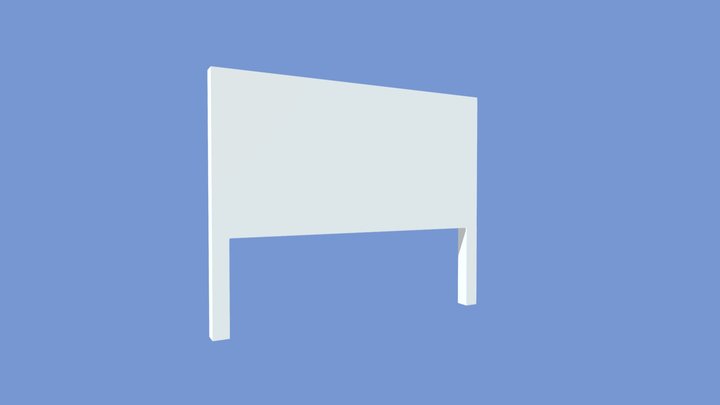 Billboard low poly 3D Model