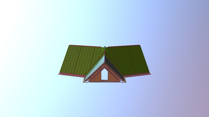 Woning en bijgebouw 3D Model