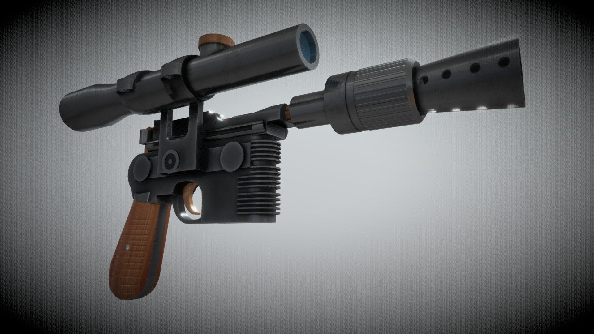 Han Solo's Gun - 3D model by Exsp [a9d93dc] - Sketchfab