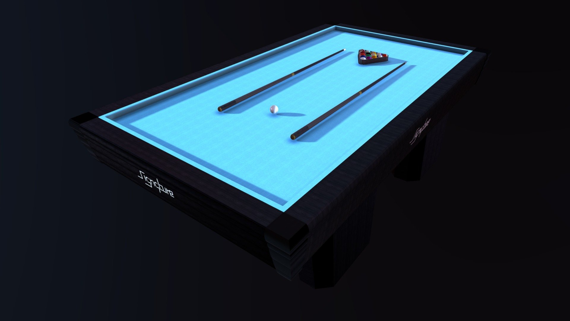 BILLIARD SIGNATURE - Buy Royalty Free 3D model by DTA DESIGN STUDIO ...