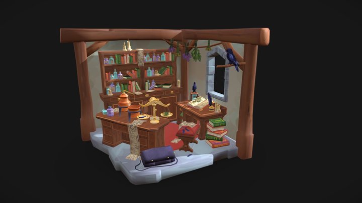 DAE Crib - Apothecary's office 3D Model
