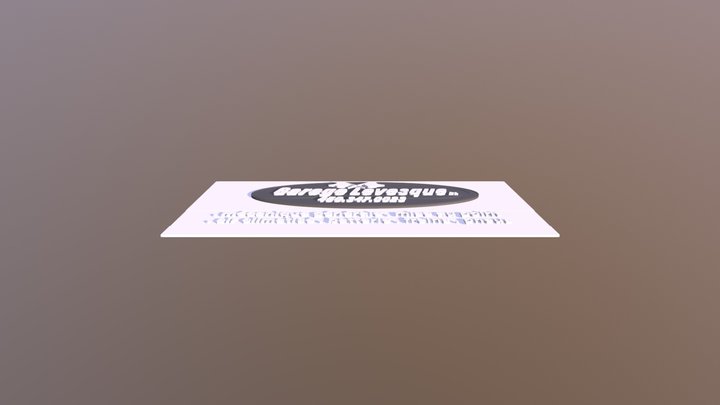 GARAGE LEVESQUE - LOGO 3D 3D Model