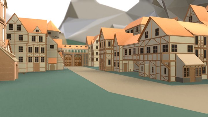 Medieval City Builder - Scene (moz://a contest) 3D Model