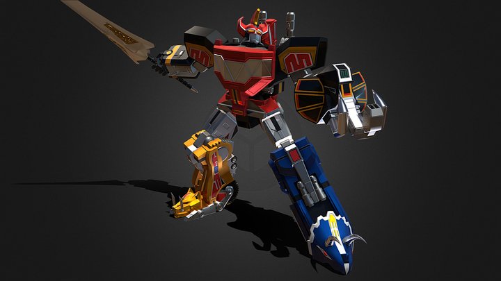 Dino Megazord (Daizyujin) 3D Model