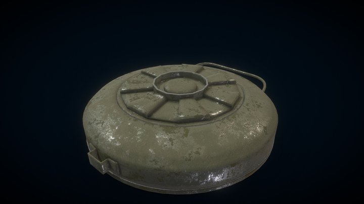 Anti-Tank Mine - Project X 3D Model