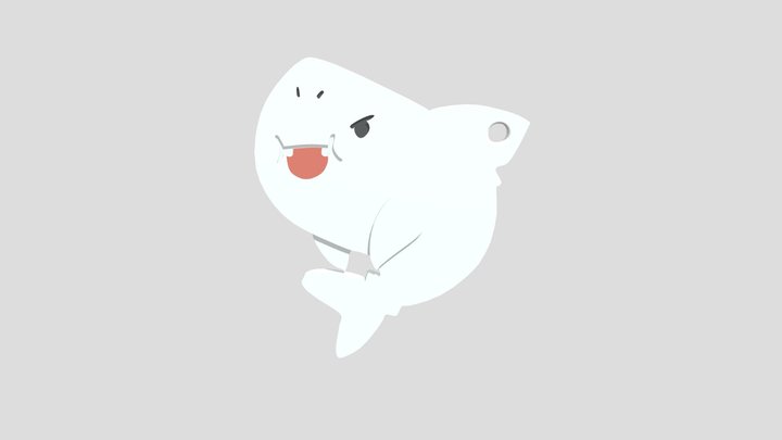 Sharky Keychain 3D Model