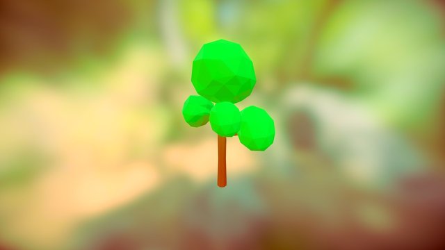 Low poly tree #1 3D Model