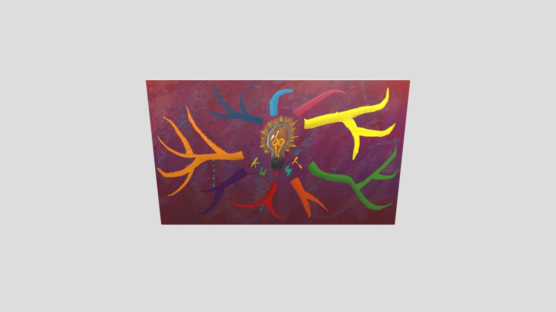 Mindmap painting for school
