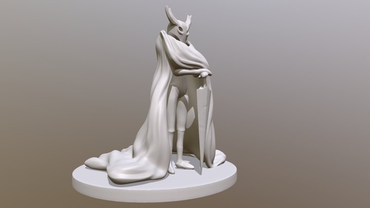 Hollow knight fan art 3D Model