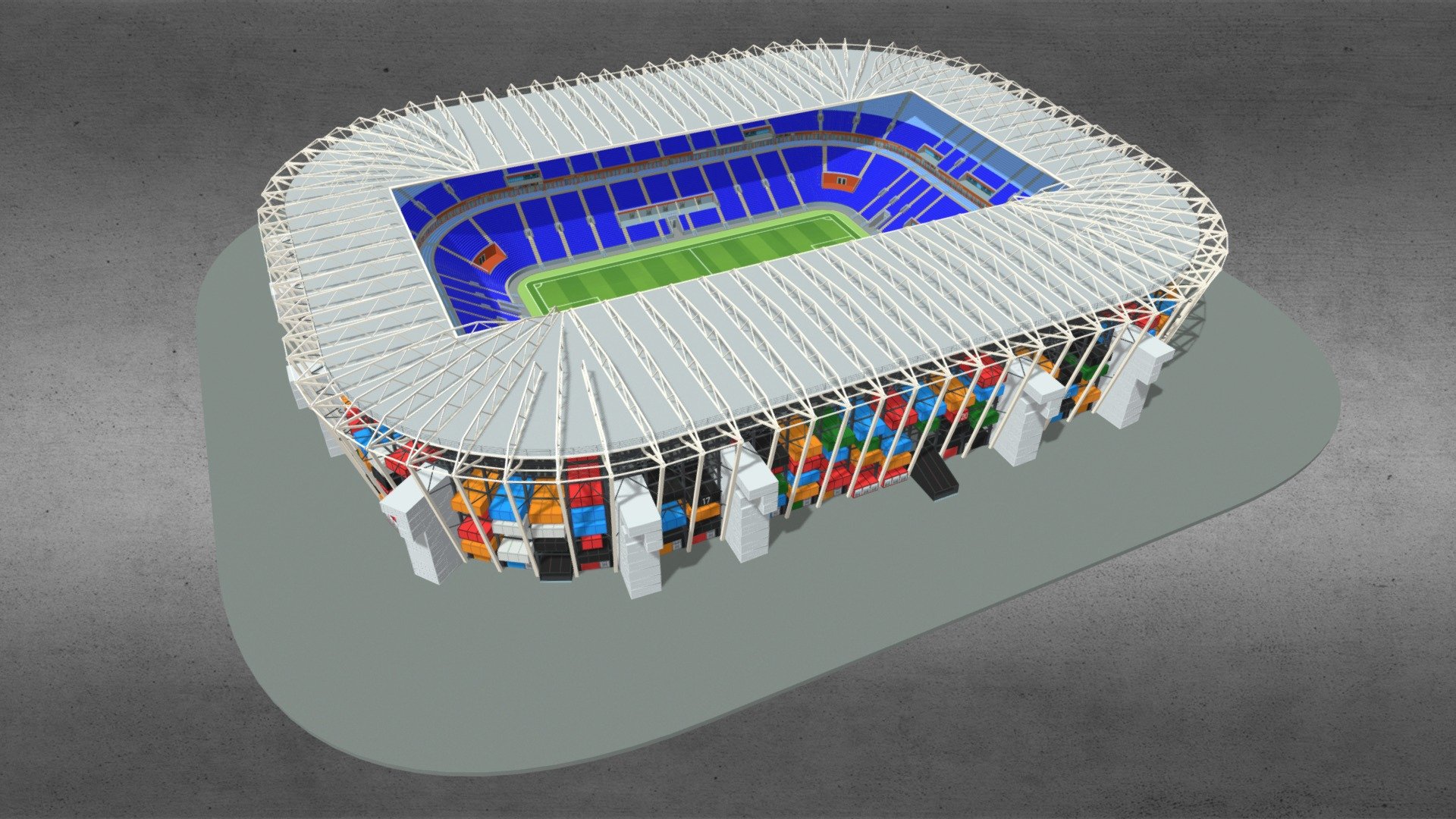 Stadium 974 Fifa World Cup 2022 Qatar 3D model - 3D model by nuralam018 ...