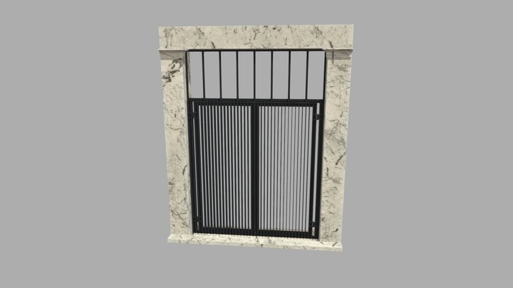 STEEL GATE 3D Model