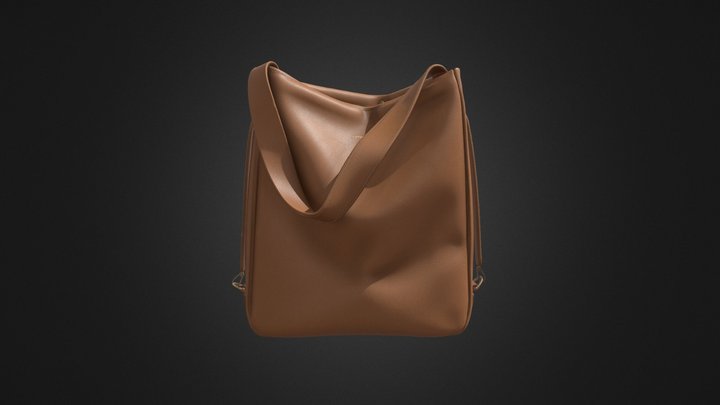 HP&LP with textures | Leather Luxury Bag 3D Model