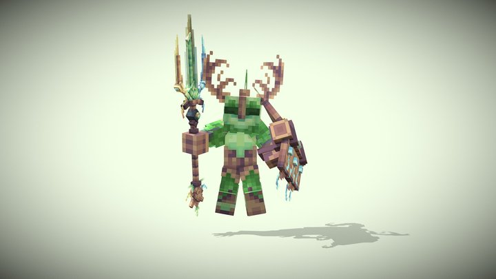 King of Forest Borneo Armor Set 3D Model