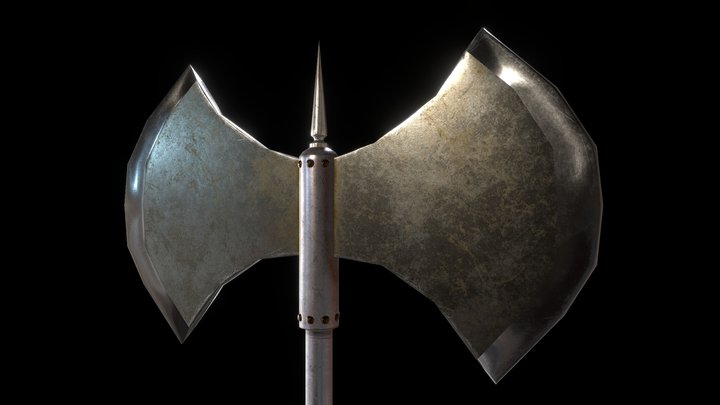 Battle Axe 3D Model