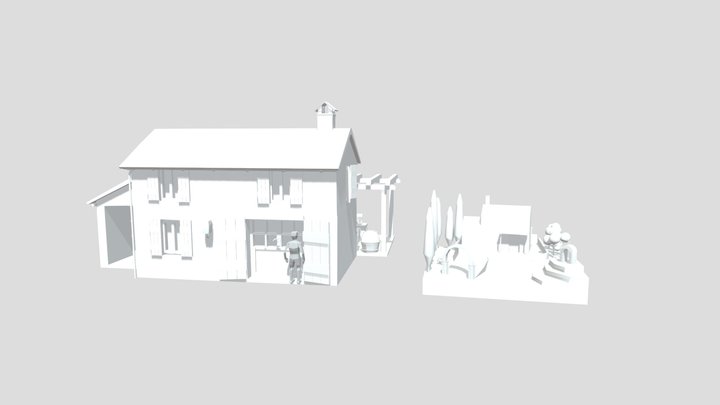 Grandma's house - house model 3D Model
