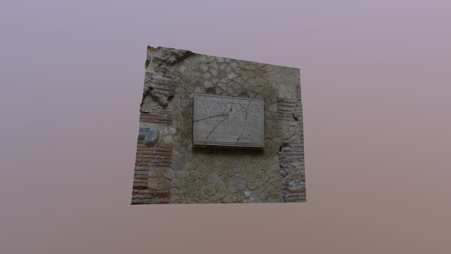 Herculaneum Marble Sign
