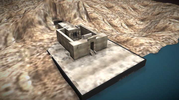Dendur temple in its original position 3D Model