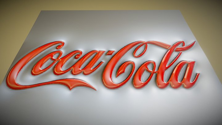 Coca-cola Plate 3D Model