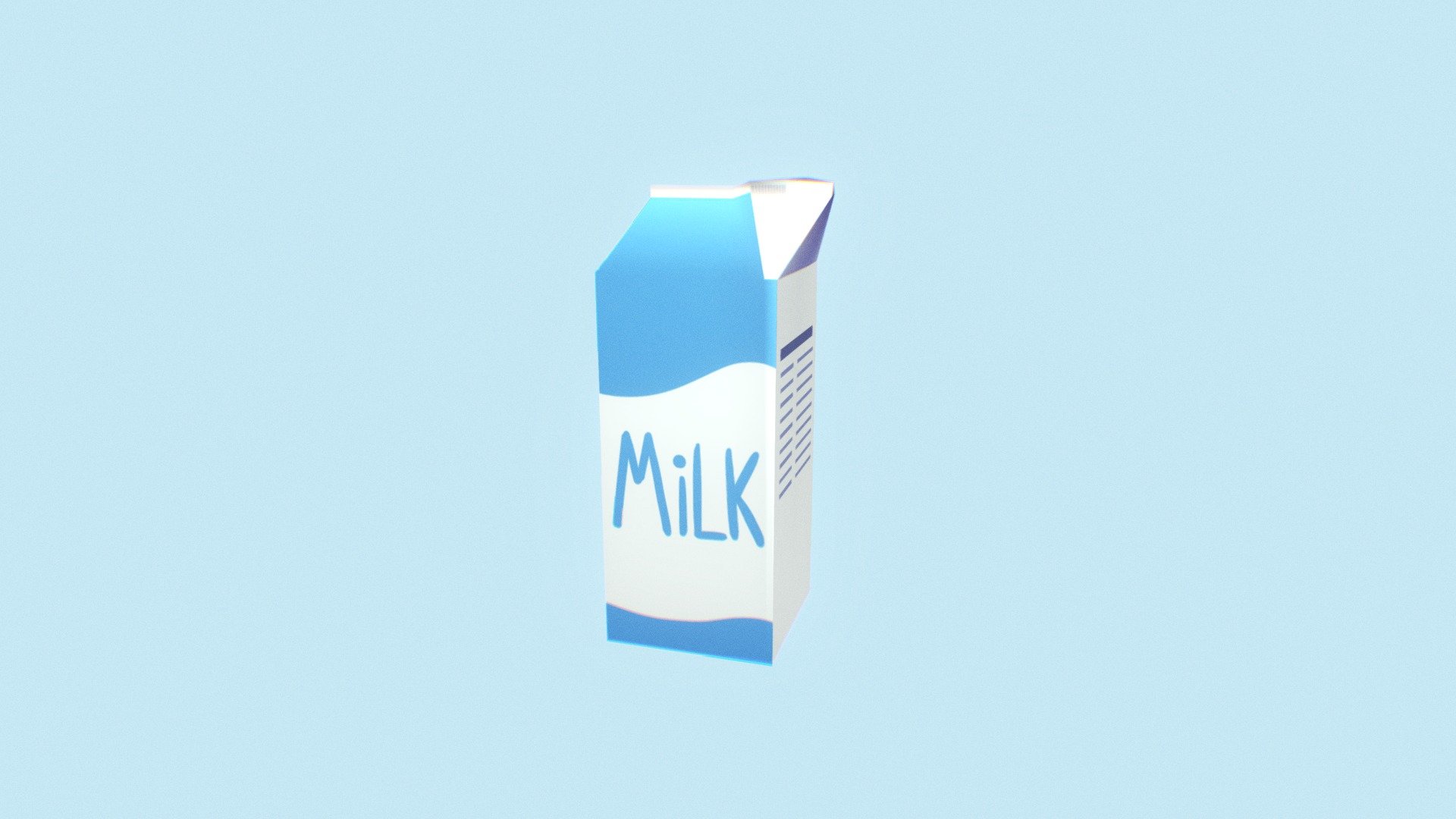 Low Poly Milk Carton D Model By Jata Art A E A Sketchfab