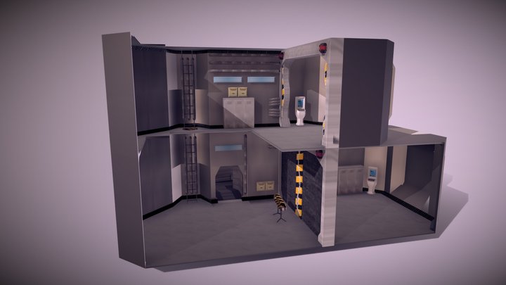 Space station interior 3D Model