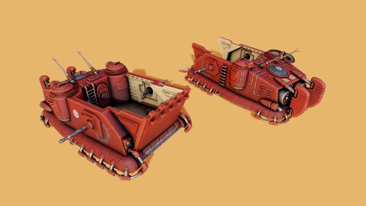 W40k adeptus mecanicus Dunerider 3D Model