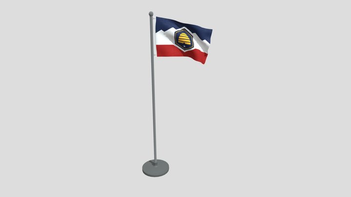 Animated Flag Of Utah State
