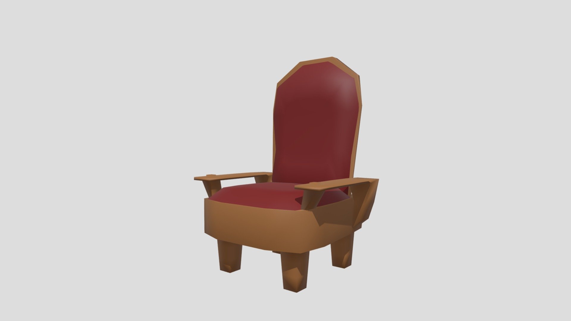 Heavy Wood Armchair
