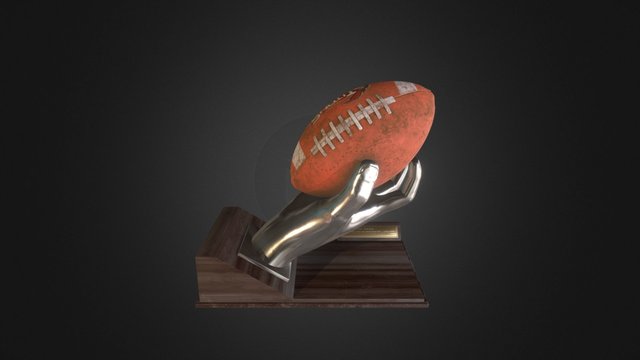 Football Trophy 3D Model