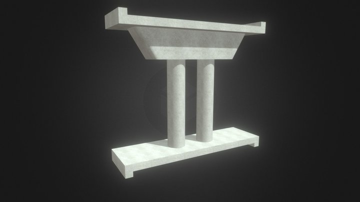 Bridge Support Pillars 3D Model