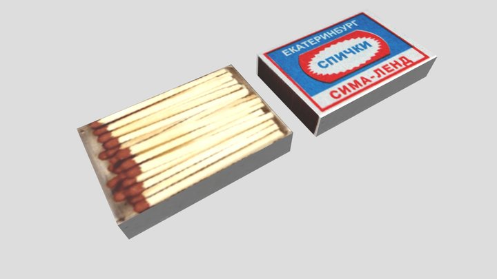 Matches and Matchbox Pack - Low Poly Game Ready