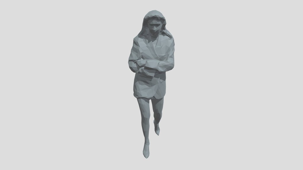Lowpoly Female Walking