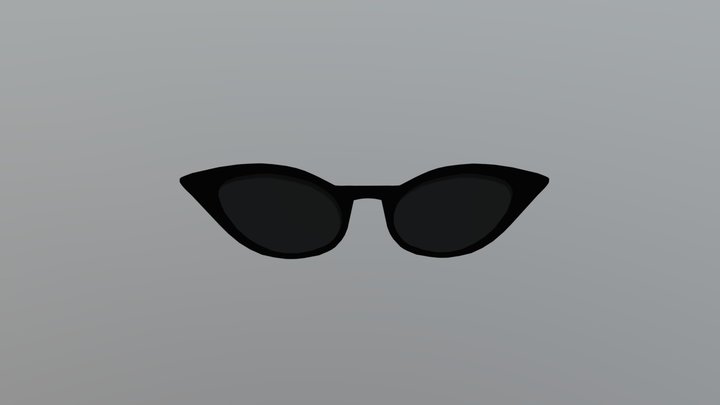cat-eye glasses 3D Model