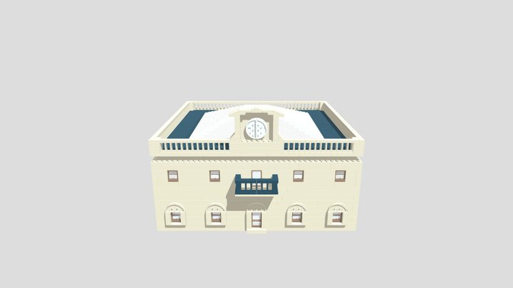 Oficina de Correos de la estación María Zambrano 3D Model