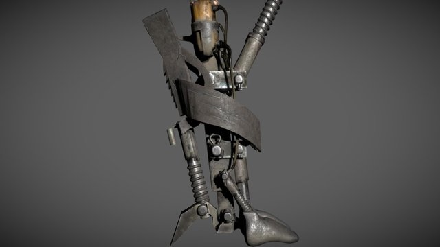 Cyborg leg 3D Model